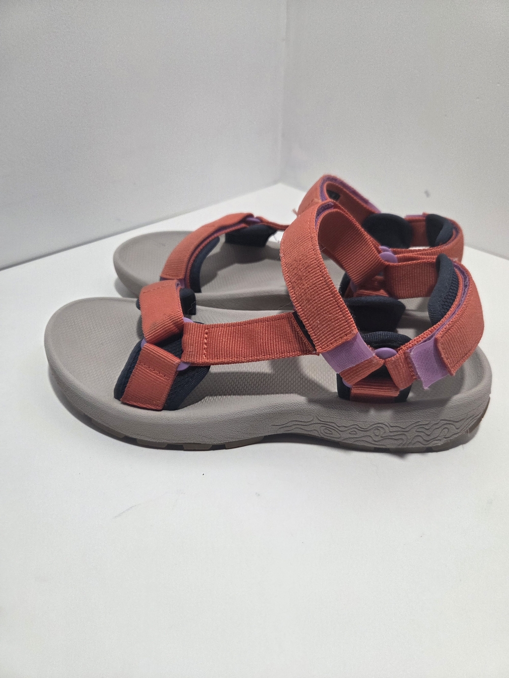 Teva Coral Strappy Outdoor Sandals with Light Gray Footbed - Picture 5 of 7